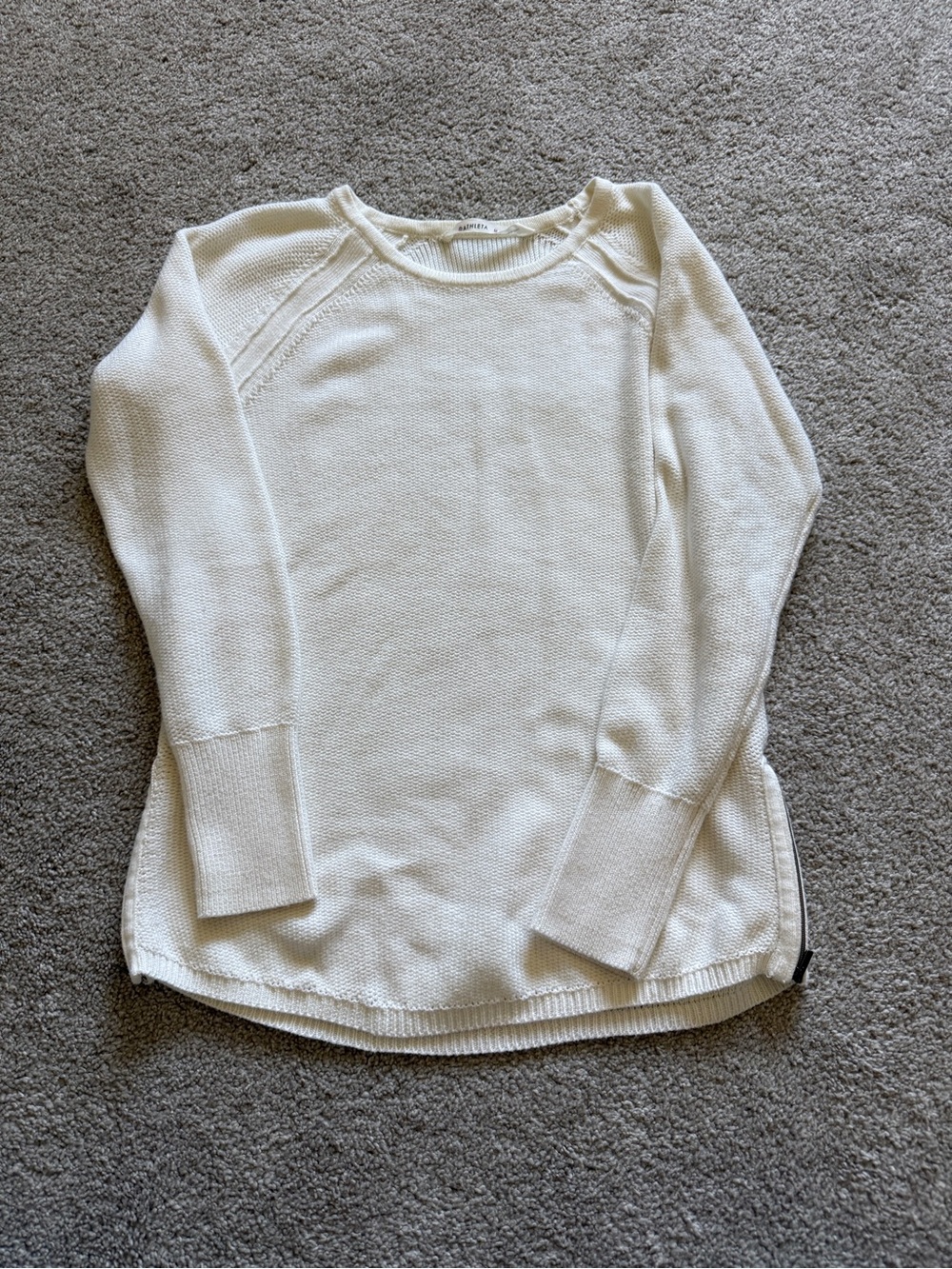 Athleta Ivory Knit Pullover Sweater